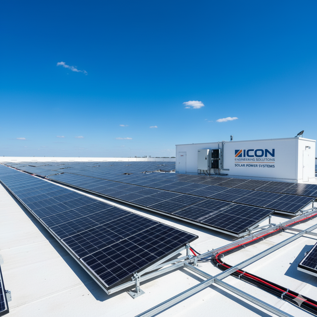 Rooftop solar installation